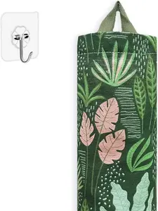 SYIPO Plastic Bag Holder, Reusable Grocery Bag Organizer, Wall Mount, 1 Pack, Seaweed