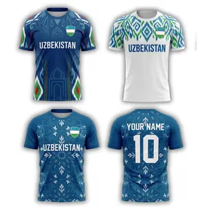 Uzbekistan Soccer Fan Shirt 3D, WC 2026 Football T-Shirt, Personalized Uzbekistan Jersey Gift