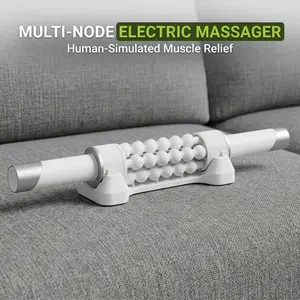 【GENKI MAX】5-Speed 2-Mode Electric Rolling Massager, Lymphatic Drainage Massager, Muscle Recovery Fascia Roller, Back Massage Roller, for Arms, Legs, Back, Feet, Relieves Lymphedema & Lipedema