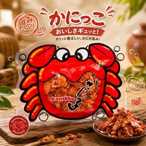 UMAYA - Okabe Kanikko - Ready To Eat Fried Japanese Baby Crabs - With A Hint Of Sweet Honey and Savory Seasonings - Crunchy Gourmet Snack From Japan - Individual 2.3oz (65g) Snack Size Bag - Pack of 1