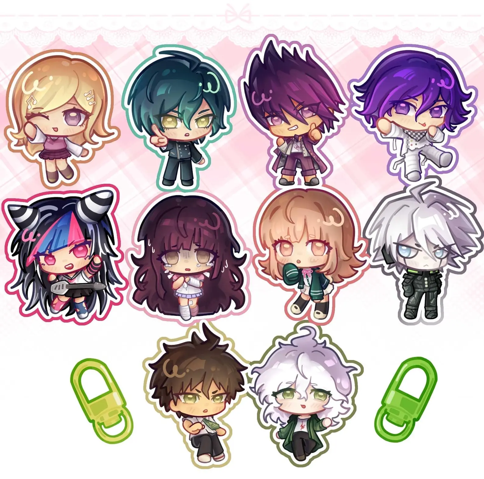 Danganronpa 2 + 3 Acrylic Keychain, Great For Daily Use Or As Thoughtful Little Gifts For Your Friends And Yourself.