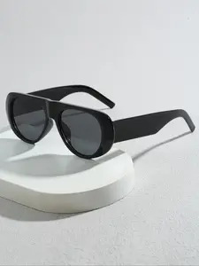 Unisex Vintage Tortoiseshell Frame Sunglasses, Trendy Casual Sunglasses for Everyday Use, Fashion Accessories for Outdoor Activities