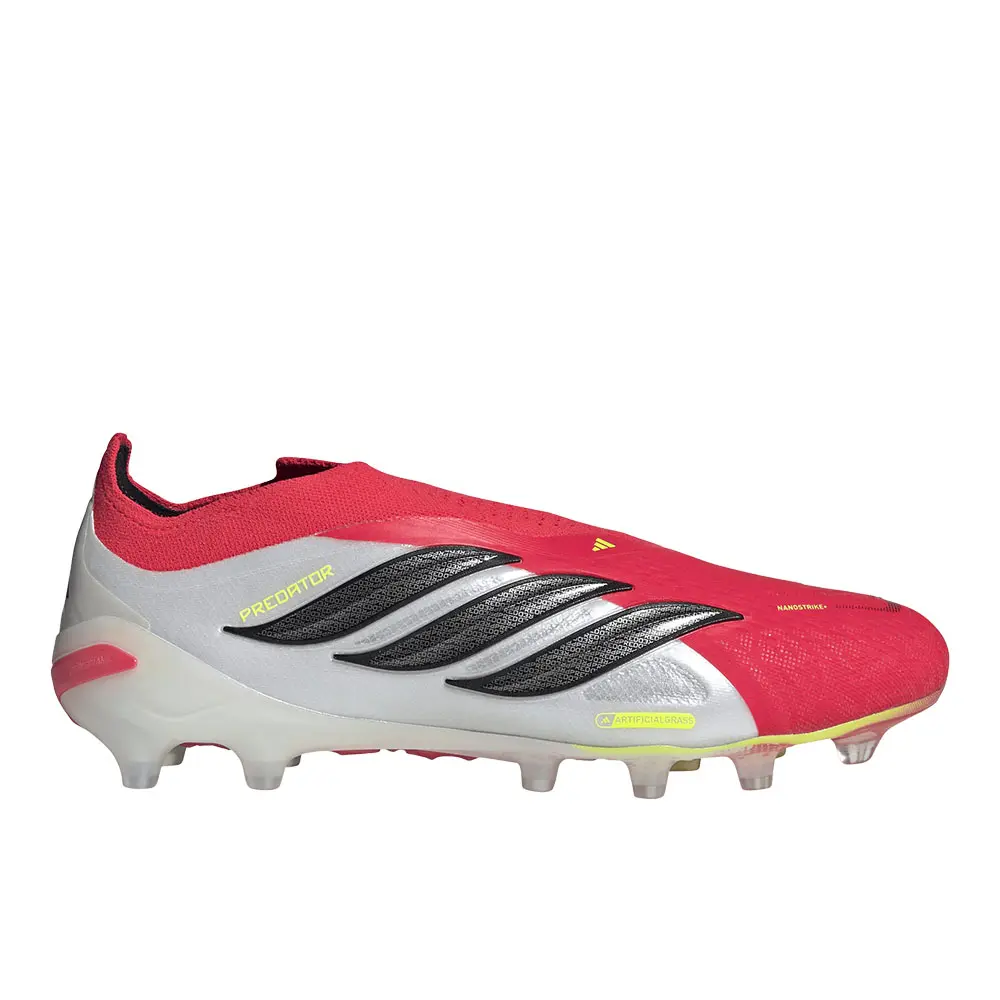 adidas Mens Predator Elite Laceless Artificial Ground Soccer Cleats  - Red