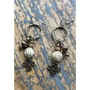 Bella Cross Earrings