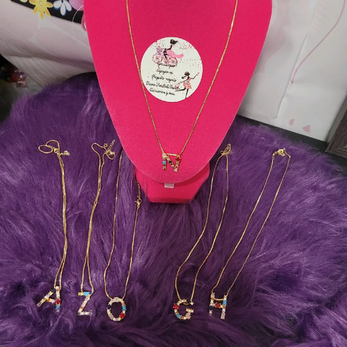 neckleace female oro laminado