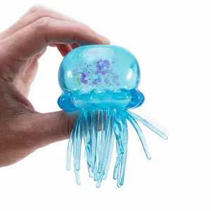 Jellyfish Design Squeeze Stress Ball, Fidget Stress Ball, Ice Squeeze Cube—Drop Malt Sugar Balls: Sensory Toys for Anxiety and Stress
