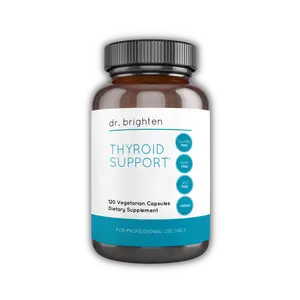Dr. Brighten Thyroid Support — American Ginseng, Essential Vitamins, and Minerals for Optimal Thyroid Function, and Energy Boost