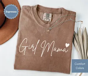 Girl Mama Shirt Mothers Day Gifts for Mom to be Trendy Mom Shirt Mom Life Tee Mom Birthday Gift Cute Mom Tee Mama Gifts for New Mom Tshirt