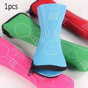 Portable Utensil Storage Bag, Small Fork Spoon Knife Holder, Perfect for Travel Picnic Camping Outdoor Adventure, Camping Accessory