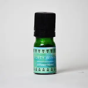 Forty Winks Essential Oil Diffuser Blend for Sleep - 5 ml Glass Bottle, Calming & Grounding Notes, Supports Nervous System, Hand-Blended with 100% Pure Therapeutic-Grade Oils, Ideal for Ultrasonic & Nebulizing Diffusers - Fitness, Wellness