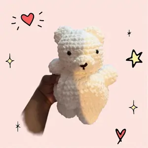 Adorable Crochet Bear - Soft and Cozy Handmade Stuffed Animal for Kids and Adults - Perfect Gift for Any Occasion