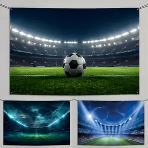 Football Stadium Flags Turn Any Space Into a Party Instantly | Microfiber Festival Banner Indoor Outdoor Hanging Decor | For Bedroom Living Room Bar Garden Party