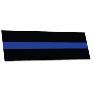 Classic Thin Blue Line Sticker - 3.5 x 11 Inches