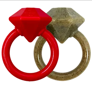 Diamond Ring Durable Chew Toy and Teething Ring for Dogs