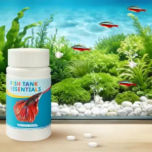 Water Purification Tablets for Fish Tanks, Fish Tank Cleaner, Quick Water Purification, Improve Aquarium Environment, Reduce Water Changes, Essential for Fishkeeping