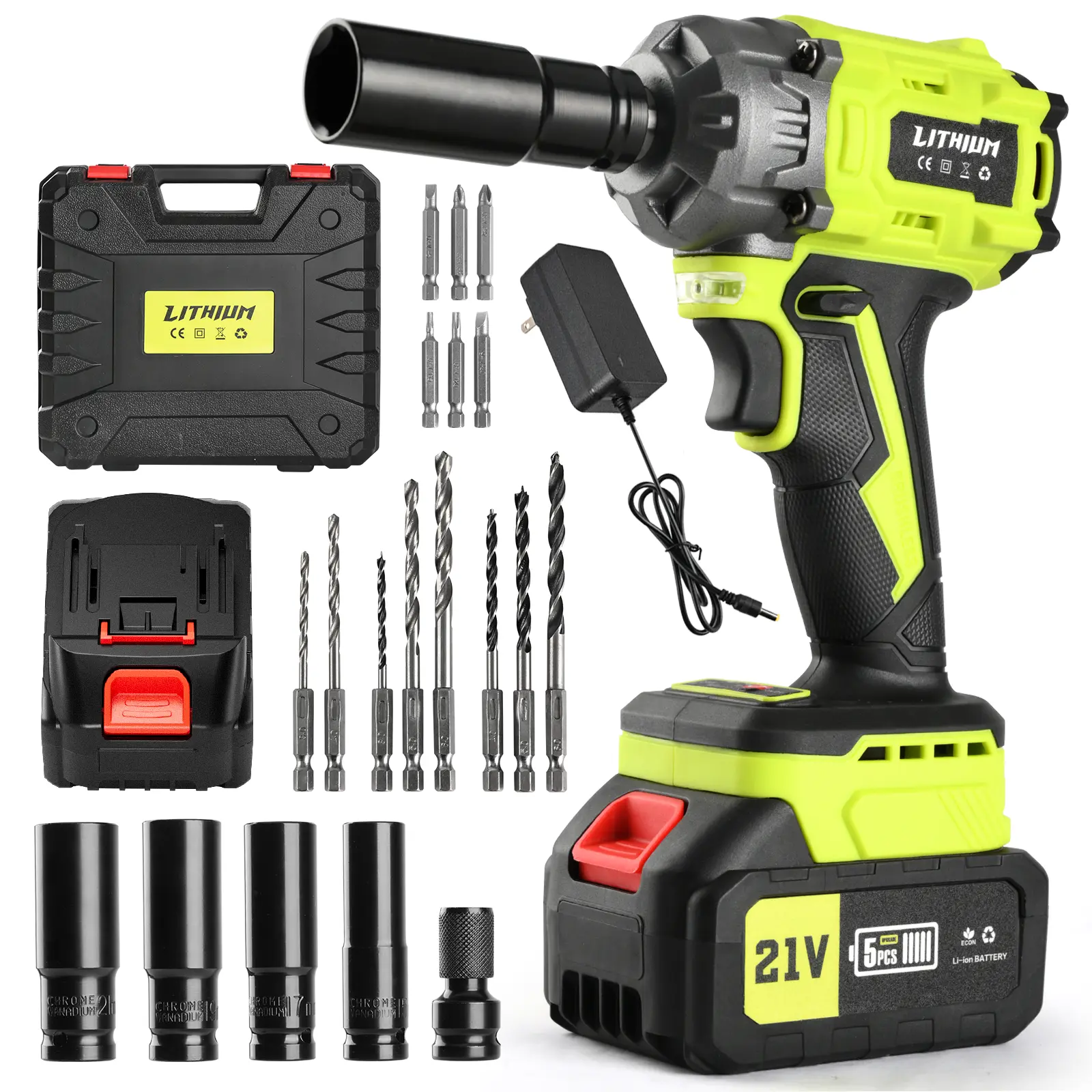 21V Brushless Cordless Impact Wrench - 1/2" Drive High Torque Driver, 900Ft-lbs/1200N.m, 2x4.0Ah Batteries, Variable Speeds, Mechanic Equipment, Car Repair Tools for Cars, Pickups, Mowers