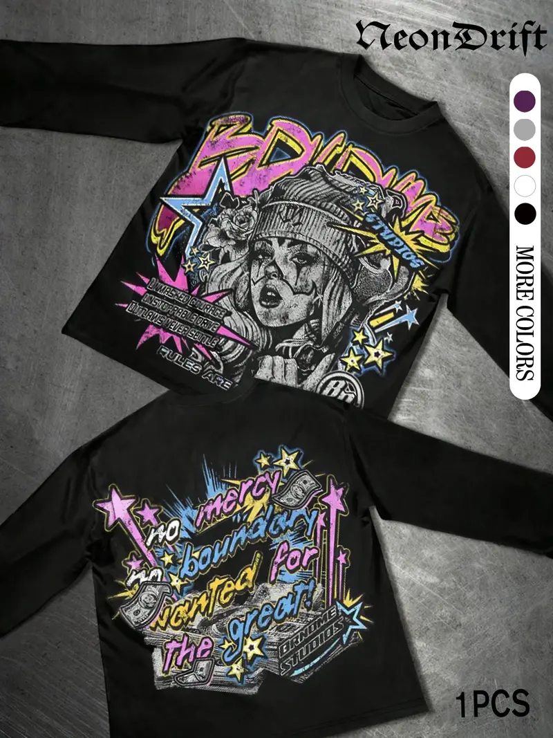 long sleeve graphics y2k - TikTok Shop