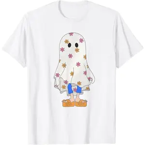 ghost retro ghost retro halloween 80s 90s spooky T-Shirt