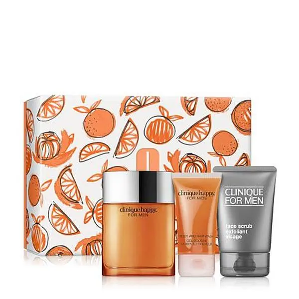 Clinique Happy For Him Men's Fragrance & Grooming Gift Set Clinique Happy For Him Men's Fragrance & Grooming Gift Set