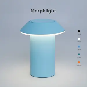 Futuristic Modular LED Desk Lamp & Detachable Night Light - Touch Control Rechargeable Bedside Reading Lamp Portable Flashlight for Aesthetic Home Office Decor Room Ambient Lighting
