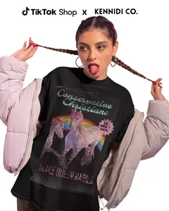 Conservative Christians Make Queer Babies T-Shirt Classic Cotton Unisex Heavy Cotton Tee with Crew Neckline and Bold Print Design - Comfort, Fabric Womenswear Tshirt Streetwear Crewneck Fit Top