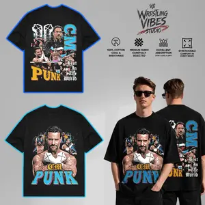 CM Punk Best In The World Straight Edge Graphic T-Shirt – Heavy Cotton Classic Fit Unisex Wrestling Tee, Fan Gift for Men Women