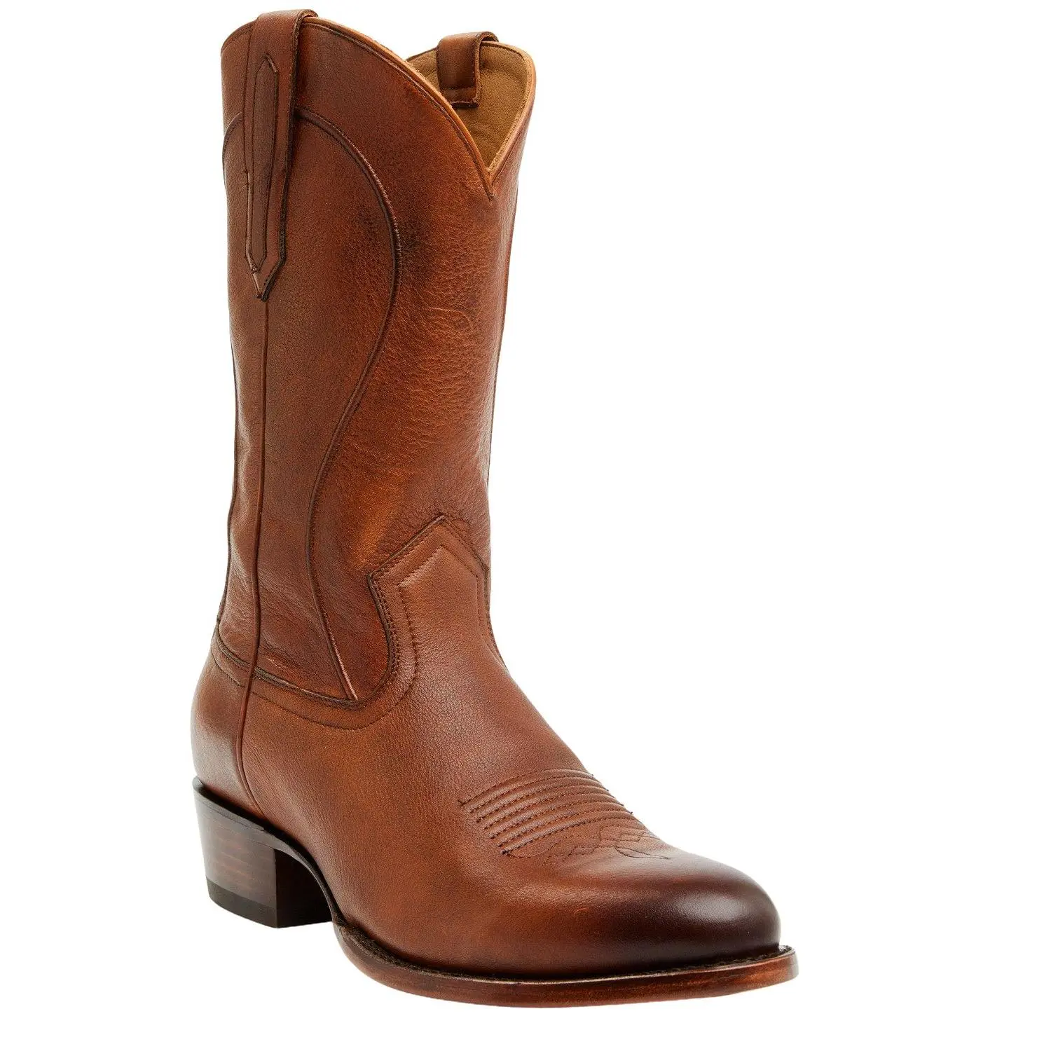 Cody James 1978 Men's Black Calf Skin Classic Cowboy Boot - Round Toe, Mid-Calf, Handcrafted by Skilled Artisans, Stacked Heel Western Footwear - Bbxfa23l1-6