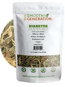 Diabetes Support - Herbal Tea for Diabetes Management - Organic Liver Detox Beverage Natural Sugar