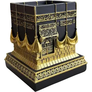 Islamic Kaba Replice Model, Muslim Turkish  Table Decorations  Islamic Ramadan Showpiece Eid Gifts Bookend  Plated Traditional  Table Fireplace Decor