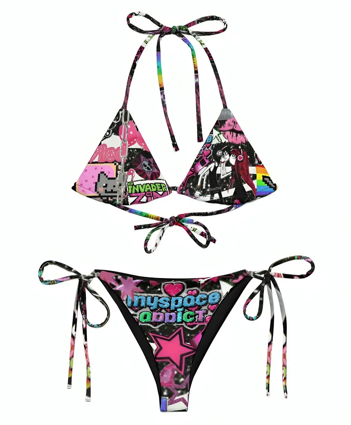 Y2K Inspired Scene Rave Kawaii Bikini