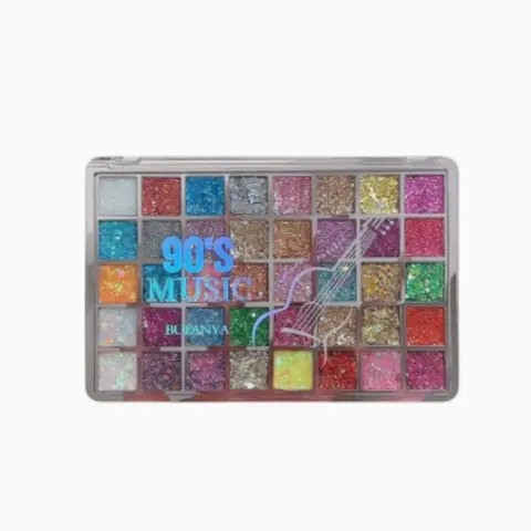 40‑Color Sequin Eyeshadow Palette, Glitter Shimmer Eyeshadow, Long‑Lasting Eye Makeup, Pearlescent Multi‑Color Stage Makeup, Fine Glitter Gold Makeup, Sparkly Shimmer Makeup