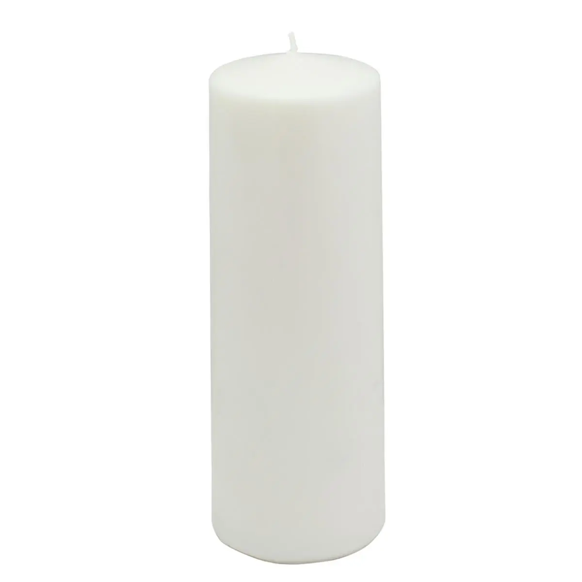 CPZ-047-0 Smokeless Drip-Resistant Wick Pillar Household Candles, 3x9 in., White, Immediate Delivery Home Decor