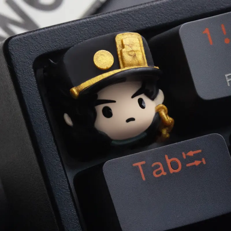 JOJO's Extraordinary Adventure, Keycaps with Personality, Kousuke Tsukimori, Hikari Yokoyama, Kenmi Shiraishi, Mechanical Keyboard, Creative DIY