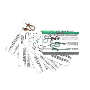 Must-Have Fishing Knot Cards | Fast & Easy Knot Tying Guide for Anglers | Waterproof Step-by-Step Diagrams