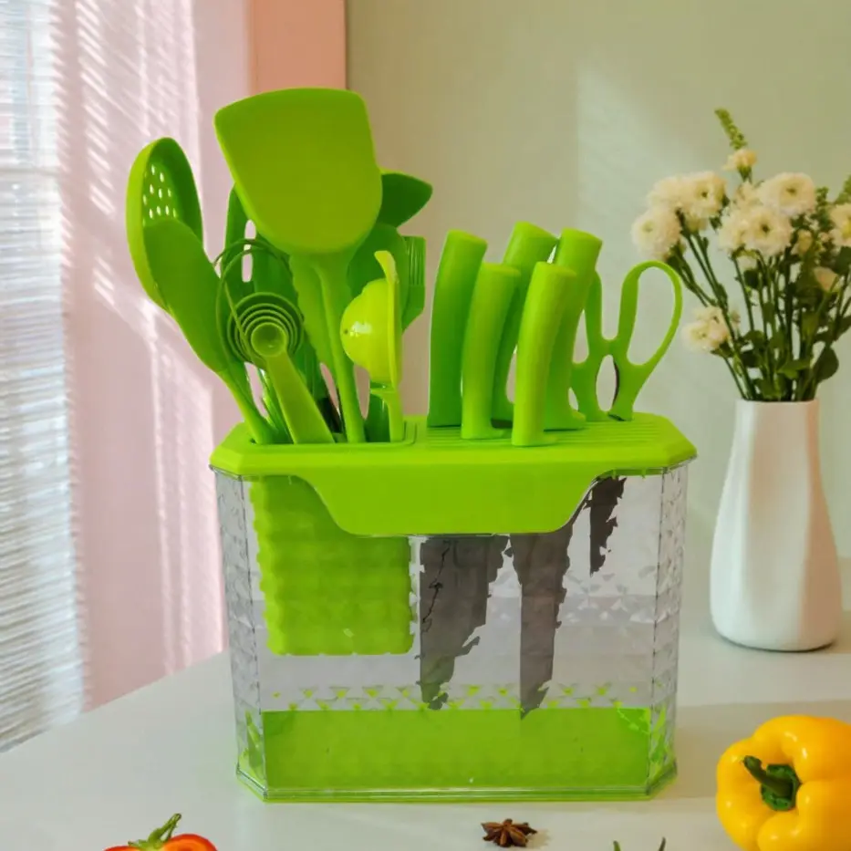 22-Piece Premium Kitchen Set green