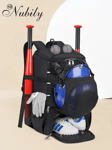 Lightweight Baseball Bag for Youth & Adults, Softball Bat Bag with Shoe Compartment, Waterproof Backpack for T-Ball Gear