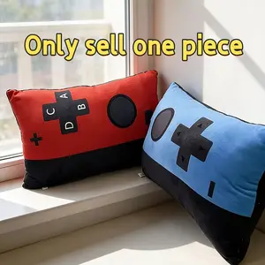 Game Controller Shaped Rectangular Pillow, Student Dormitory Single Waist Cushion, E-Sports Room Decorative Waist Pillow