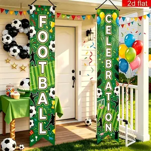 2026 US-Canada-Mexico Football Event Fan Party Decorative Door Curtain, Festive Party Supply for Home Decor