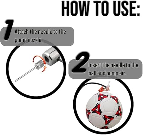 XTAUTO 50Pcs Ball Pump Inflation Needle - Stainless Steel Air Pump Needles - Ideal for Blowing Up Football, Basketball, Volleyball, and All Other Sports Balls