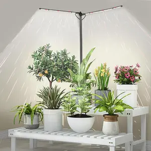 Grow Lights for Indoor  Full Spectrum with 3/6/9H Timer & Dimming, Slim  Lights for Indoor Growing with 6000K White Red LEDs for Various