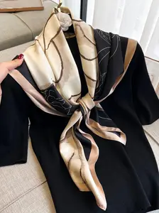 Women's Floral Print Scarf, Elegant Soft Comfortable Shawl for Daily Wear, Fashion Accessories for Women & Girls