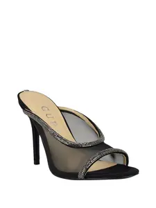 GUESS Female Mansa Rhinestone Mesh Heels