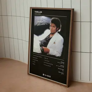 Unframe Michael Jackson Thriller Album Pop Soul R&B Poster