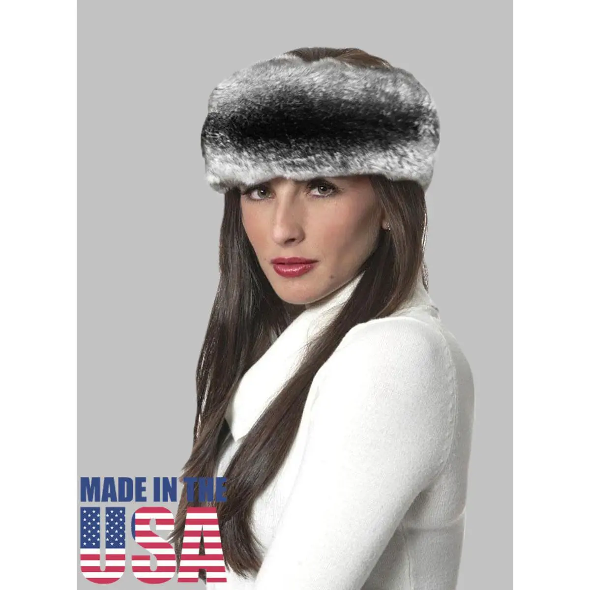 Custom Made Skin on Skin Natural Chinchilla Fur Headband
