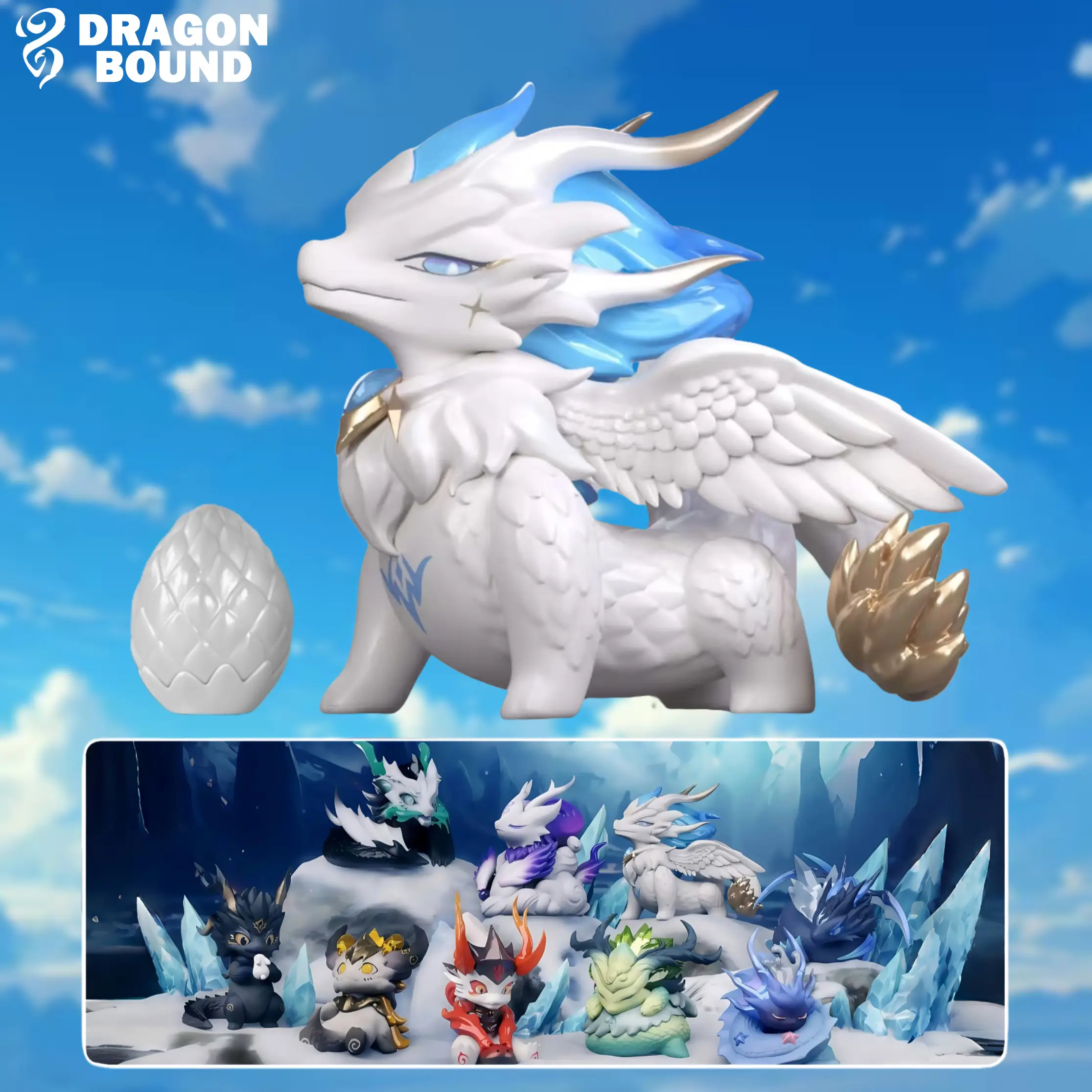 【Dragon Bound】The Eternal Pact Series Blind box- Collectible Toys Desktop Display Case Home Decoration Ideal，Birthday Gift,3.15 inch mystery box