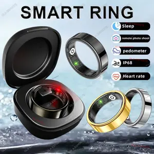 2026 New Smart Ring: 24/7 Heart Rate & Sleep Tracker | Blood Pressure Trends & SpO2 Monitor | IP68 Waterproof Titanium Fitness Ring for Men Women - Ideal Holiday Gift