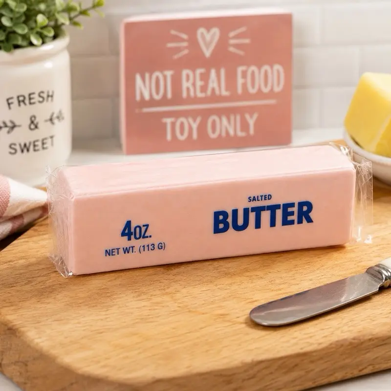 Pink Butter Squishy Stress Relief Toy - Durable Silicone Slow Rebound Squishy, Oddly Satisfying Fidget Accessory for Everyone, Aids Anxiety Relief, Focus Management & Enhances Your Day (Fidget Stones Alternative)