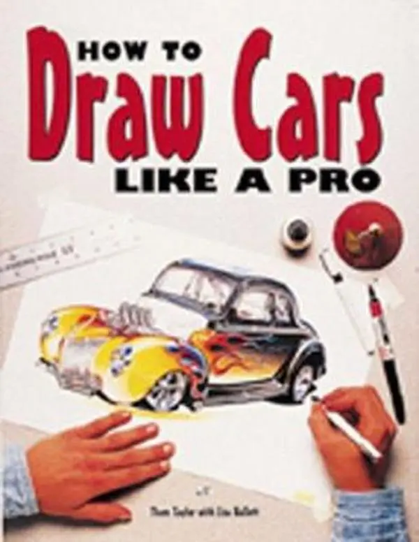 Used Tutorial Book - How to Draw Cars Like a Pro by Thom Taylor (Soft Cover, English) - Includes 200 Examples from Top Artists, Updated with Computerized Illustration Techniques