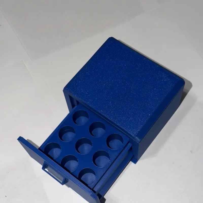 9-Slot Vial Storage Drawer, Holds 9 x 3ml Vials