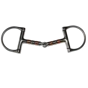 Bit SS Racing D 5" Snaffle, Copper Roller Mouthpiece #28009